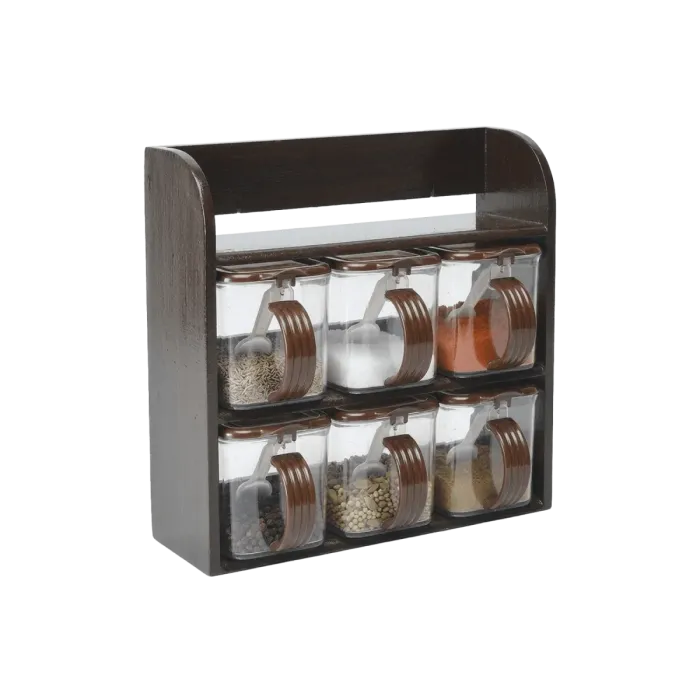 Fine Wood Kitchen Rack (6 in 1)